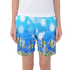 Pisces Underwater World Fairy Tale Women s Basketball Shorts by Nexatart