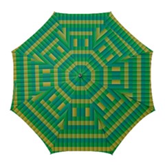 Pattern Grid Squares Texture Golf Umbrellas