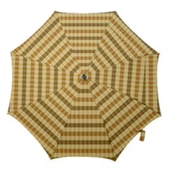 Pattern Grid Squares Texture Hook Handle Umbrellas (small) by Nexatart