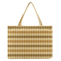 Pattern Grid Squares Texture Medium Zipper Tote Bag