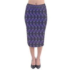 Psychedelic 70 S 1970 S Abstract Velvet Midi Pencil Skirt by Nexatart