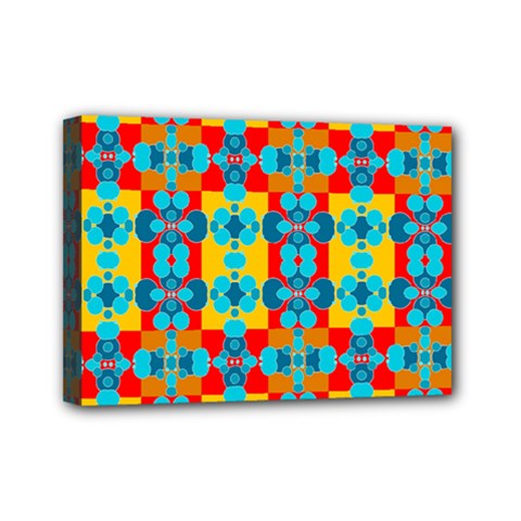 Pop Art Abstract Design Pattern Mini Canvas 7  X 5 