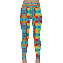 Pop Art Abstract Design Pattern Classic Yoga Leggings by Nexatart