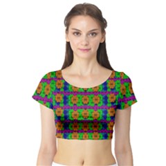 Gershwins Summertime Short Sleeve Crop Top (tight Fit)