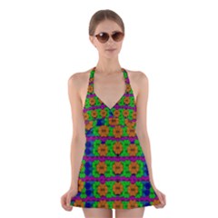 Gershwins Summertime Halter Swimsuit Dress by pepitasart