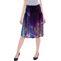 Raised Building Frame Midi Beach Skirt by Nexatart