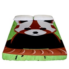 Red Panda Bamboo Firefox Animal Fitted Sheet (king Size) by Nexatart