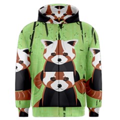 Red Panda Bamboo Firefox Animal Men s Zipper Hoodie