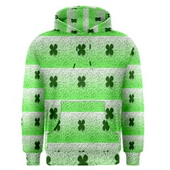 Shamrock Pattern Background Men s Pullover Hoodie by Nexatart