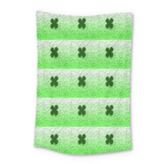 Shamrock Pattern Background Small Tapestry