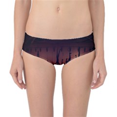 Silhouette Of Circus People Classic Bikini Bottoms by Nexatart