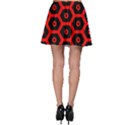 Red Bee Hive Texture Skater Skirt View2