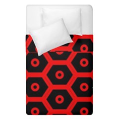 Red Bee Hive Texture Duvet Cover Double Side (single Size) by Nexatart