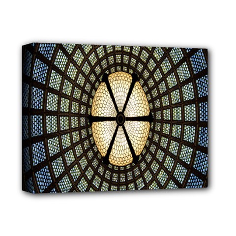 Stained Glass Colorful Glass Deluxe Canvas 14  X 11  by Nexatart