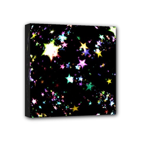 Star Ball About Pile Christmas Mini Canvas 4  X 4  by Nexatart