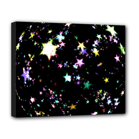 Star Ball About Pile Christmas Deluxe Canvas 20  X 16   by Nexatart