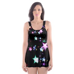 Star Ball About Pile Christmas Skater Dress Swimsuit by Nexatart