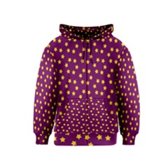 Star Christmas Red Yellow Kids  Zipper Hoodie