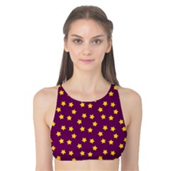 Star Christmas Red Yellow Tank Bikini Top by Nexatart