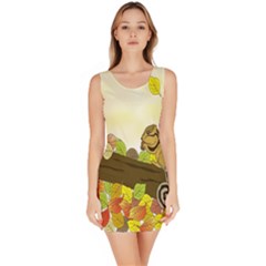 Squirrel Sleeveless Bodycon Dress by Nexatart