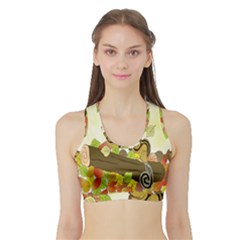 Squirrel Sports Bra With Border