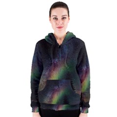 Starry Sky Galaxy Star Milky Way Women s Zipper Hoodie by Nexatart