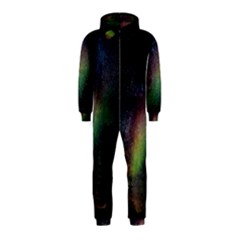 Starry Sky Galaxy Star Milky Way Hooded Jumpsuit (kids) by Nexatart