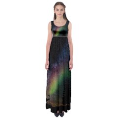 Starry Sky Galaxy Star Milky Way Empire Waist Maxi Dress by Nexatart