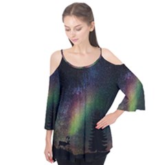 Starry Sky Galaxy Star Milky Way Flutter Tees