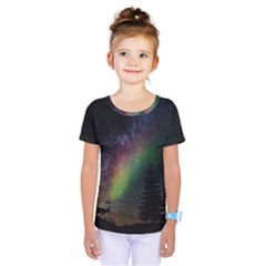 Starry Sky Galaxy Star Milky Way Kids  One Piece Tee