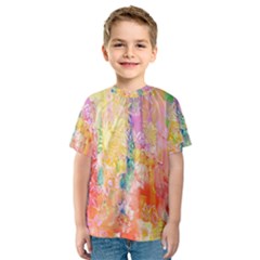 Watercolour Watercolor Paint Ink  Kids  Sport Mesh Tee