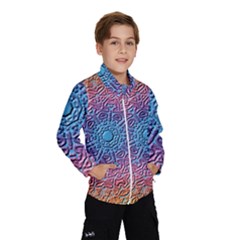 Tile Background Pattern Texture Wind Breaker (Kids)