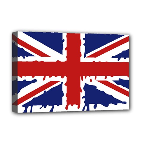 Uk Splat Flag Deluxe Canvas 18  X 12   by Nexatart