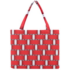 Weave And Knit Pattern Seamless Background Wallpaper Mini Tote Bag