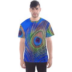 Blue Peacock Feather Men s Sport Mesh Tee