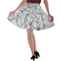 White knot dress bohemian A-line Skater Skirt View2