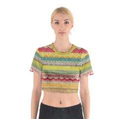 Colorful Bohemian Cotton Crop Top by Brittlevirginclothing