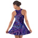 Abstract electric blue hippie vector  Cotton Racerback Dress View2