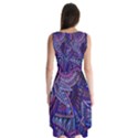 Abstract electric blue hippie vector  Sleeveless Chiffon Dress   View2