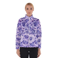 Electric White And Blue Roses Winterwear