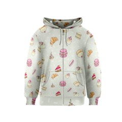 Cute Cakes Kids  Zipper Hoodie by Brittlevirginclothing