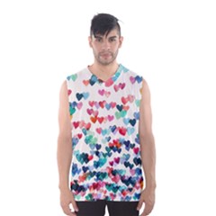 Cute Rainbow Hearts Men s Basketball Tank Top by Brittlevirginclothing