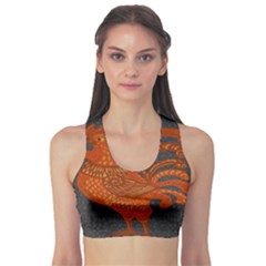 Chicken Year Sports Bra by Valentinaart