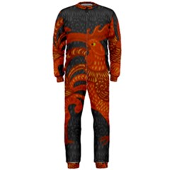 Chicken Year Onepiece Jumpsuit (men)  by Valentinaart