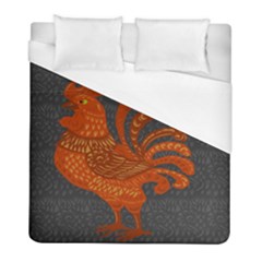 Chicken Year Duvet Cover (full/ Double Size) by Valentinaart