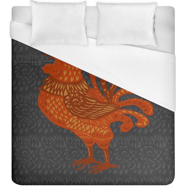 Chicken year Duvet Cover (King Size)