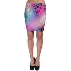 Colorful Leaves Bodycon Skirt by Brittlevirginclothing