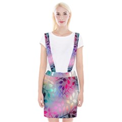 Colorful Leaves Suspender Skirt by Brittlevirginclothing