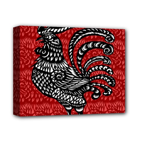 Year Of The Rooster Deluxe Canvas 14  X 11  by Valentinaart