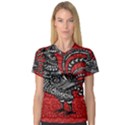 Year of the Rooster Women s V-Neck Sport Mesh Tee View1